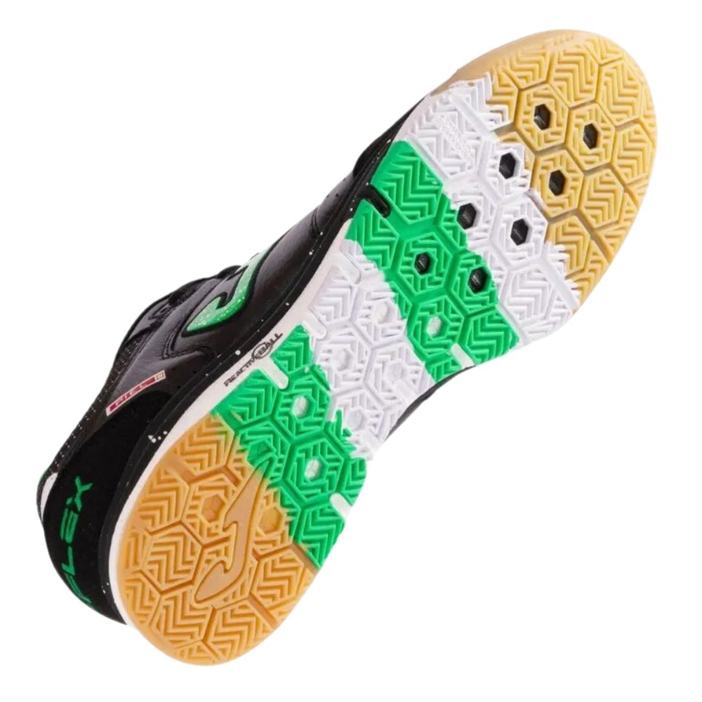 Chuteira Joma Top Flex Rebound Futsal - Preto e Verde
