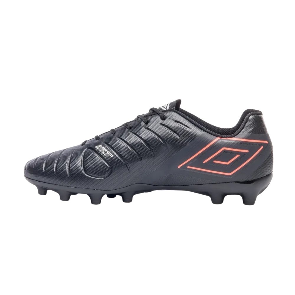 Chuteira Umbro Campo Fifty Vi League Preto e Coral