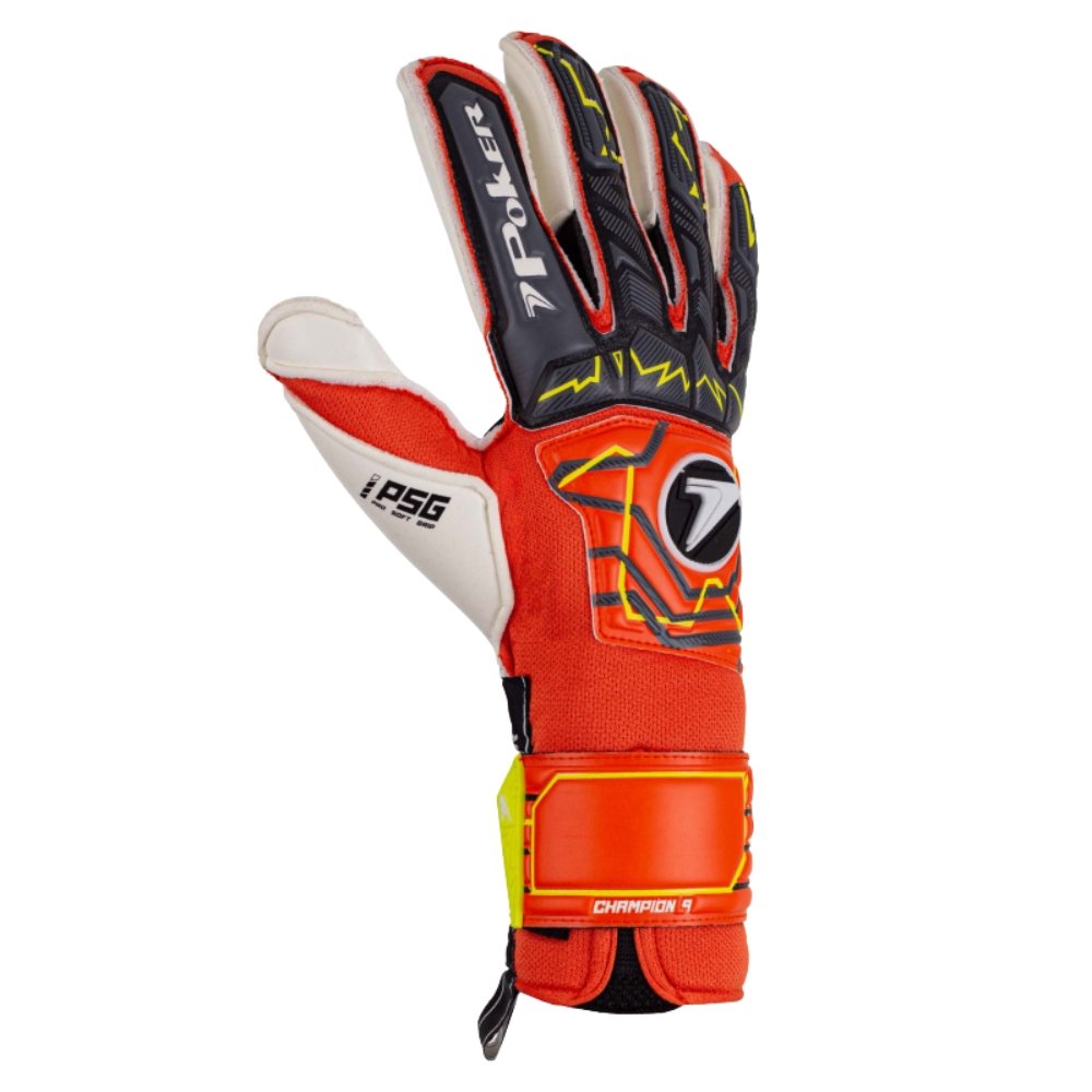 Luva Poker de Campo Profissional Champion 9 - Laranja e Preto