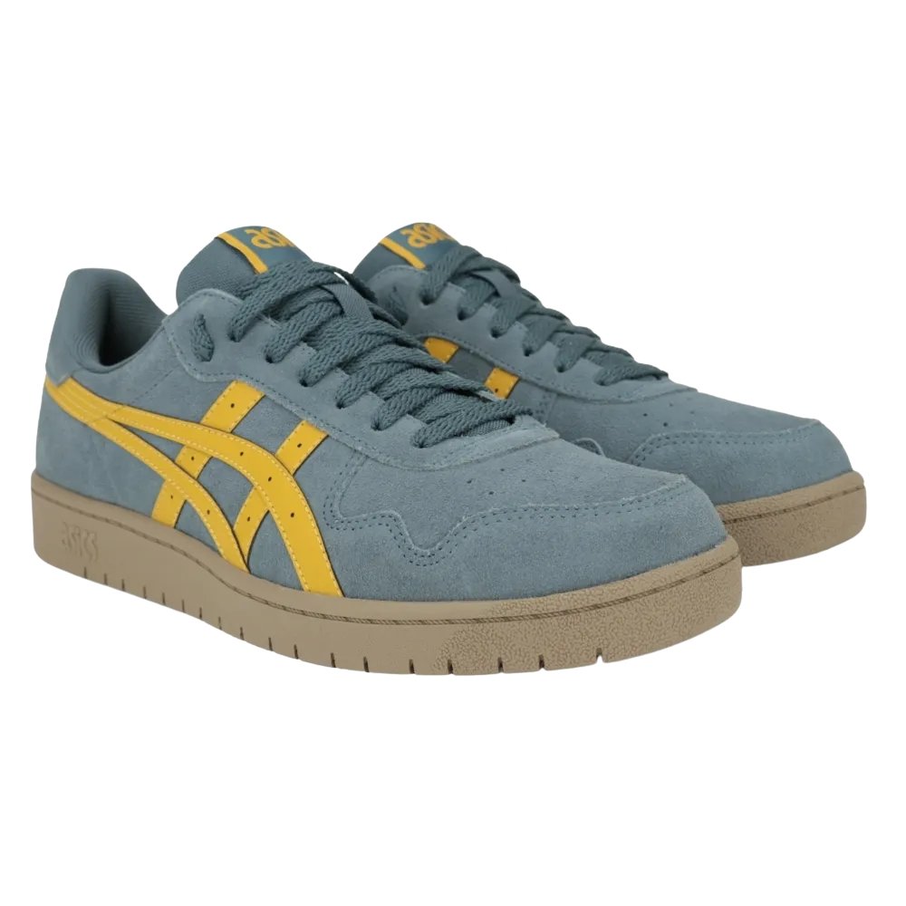Tênis Asics Japan S Camurça Masculino - Cinza e Amarelo