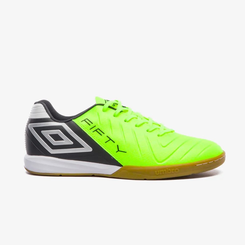 Chuteira Umbro Futsal Fifty VI Masculina - Verde Limão e Preto